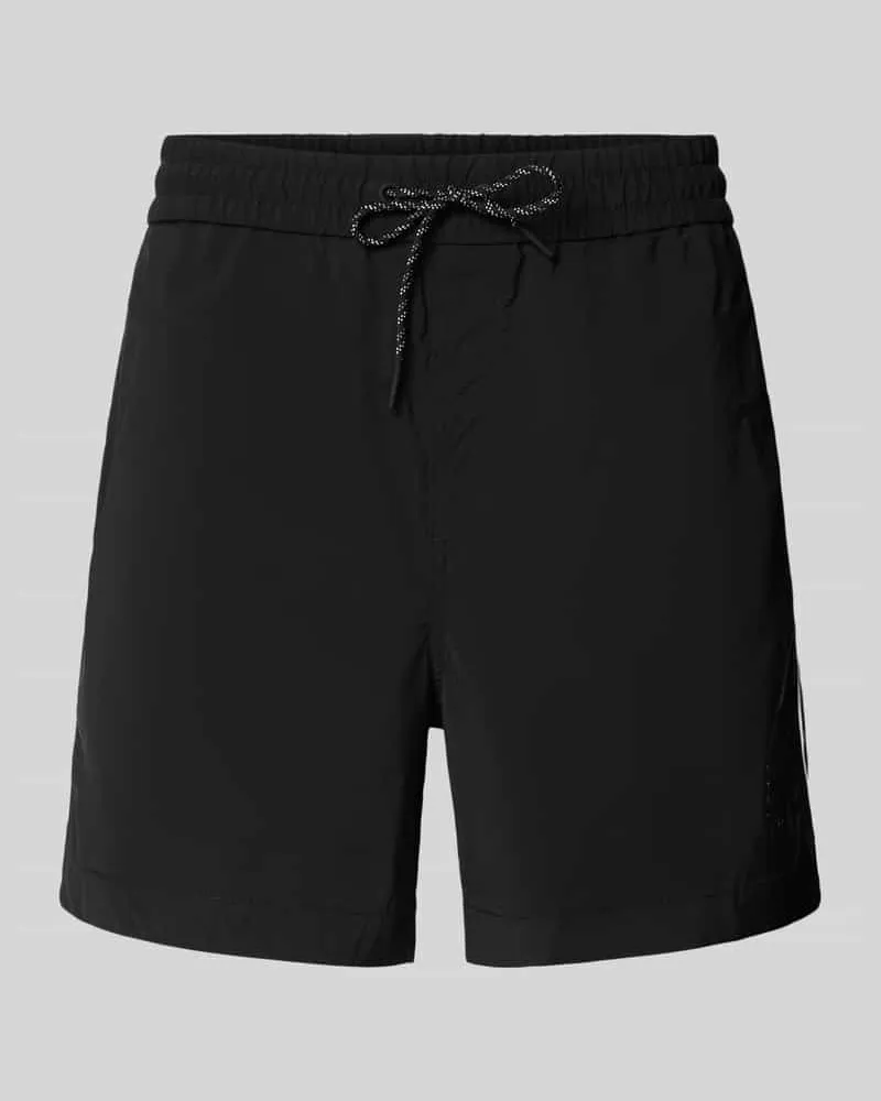 HUGO BOSS Regular Fit Shorts mit Label-Applikation Modell 'COLAS262S Black