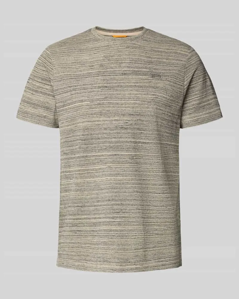 Camel Active Regular Fit T-Shirt mit Rundhalsausschnitt Modell 'Melange 