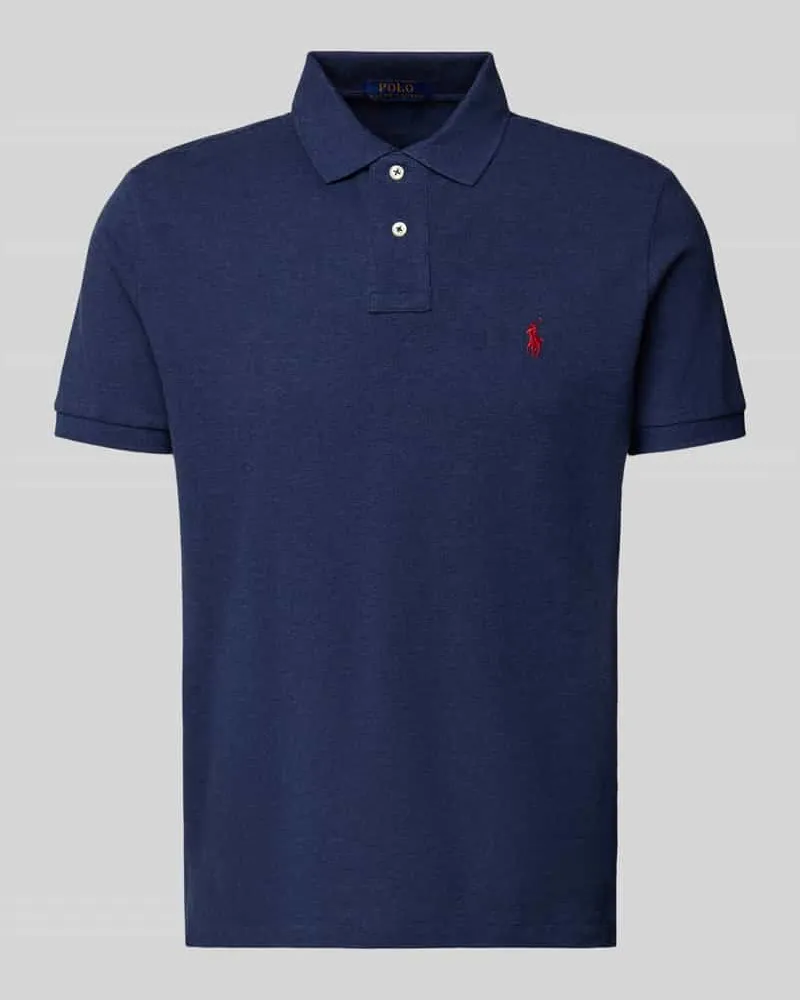Ralph Lauren Poloshirt mit Label-Stitching Blau