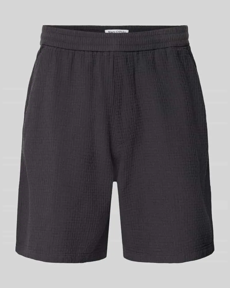 Marc O'Polo Regular Fit Sweatshorts aus reiner Baumwolle Graphit