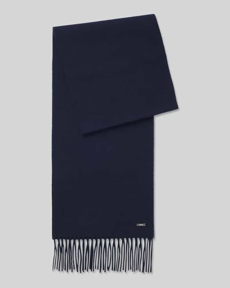 HUGO BOSS Schal aus reinem Kaschmir Dunkelblau