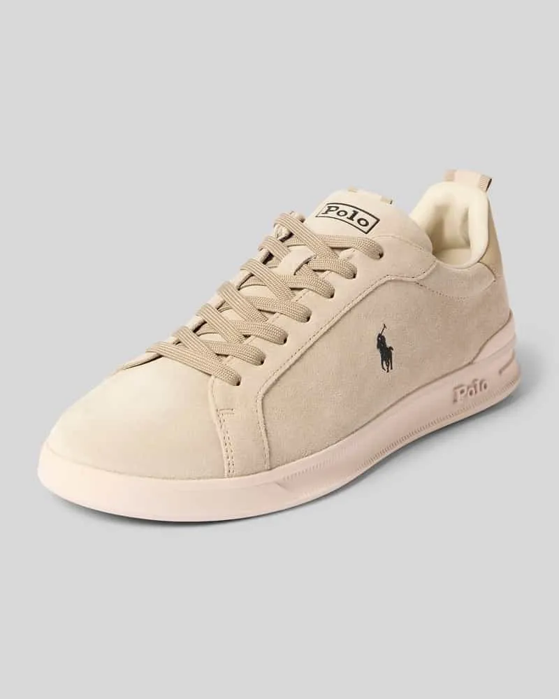 Ralph Lauren Sneaker aus Leder-Mix Beige