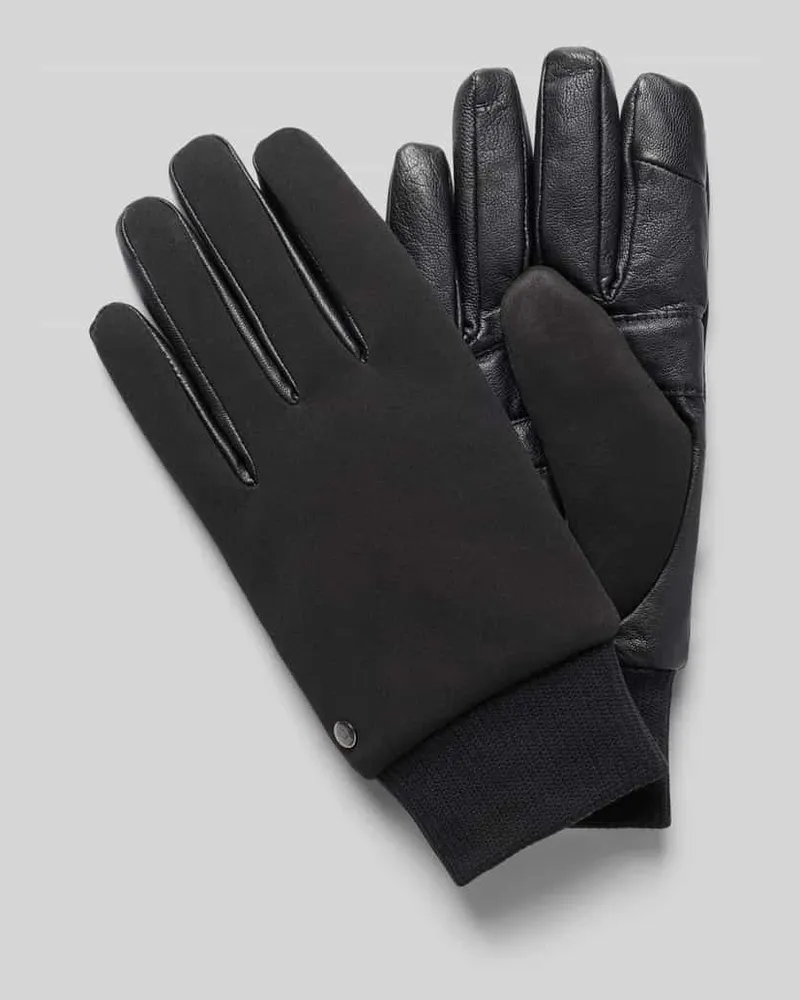 Roeckl Handschuhe aus Ziegennappa mit Rippbündchen Baltimore Black