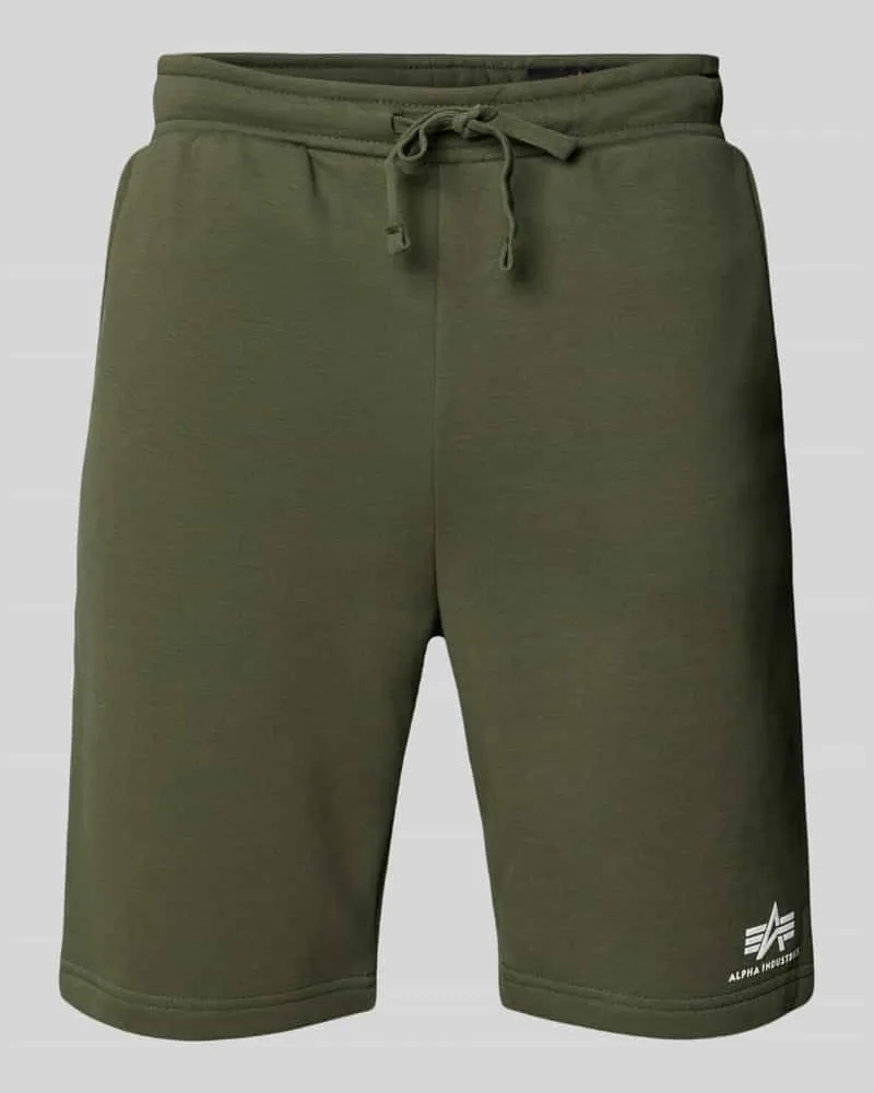 Alpha Industries Sweatshorts mit elastischem Bund und Tunnelzug 