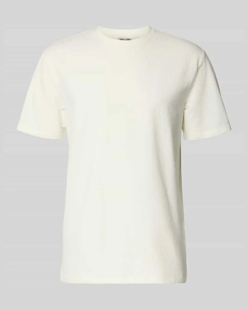 Only & Sons Regular Fit T-Shirt aus Baumwoll-Mix Modell 'KIAN Weiss