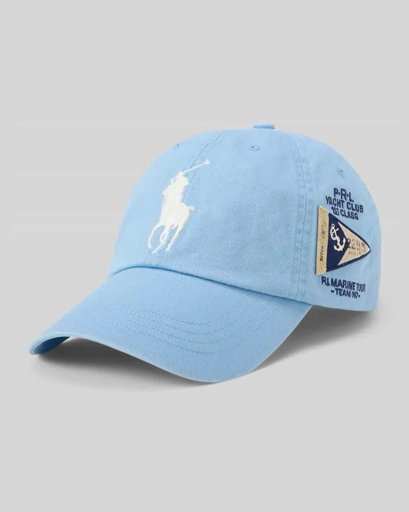 Ralph Lauren Basecap aus reiner Baumwolle mit Logo-Stitching Hellblau