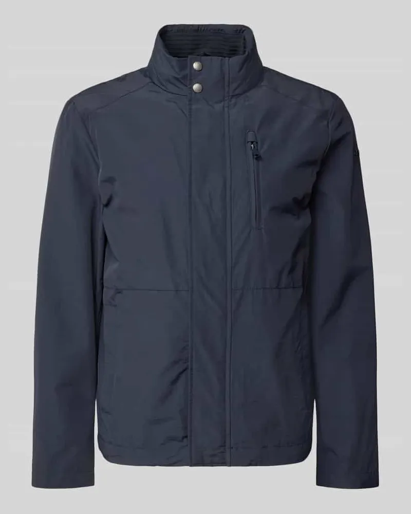 Geox Jacke mit Stehkragen und Reißverschluss Marine
