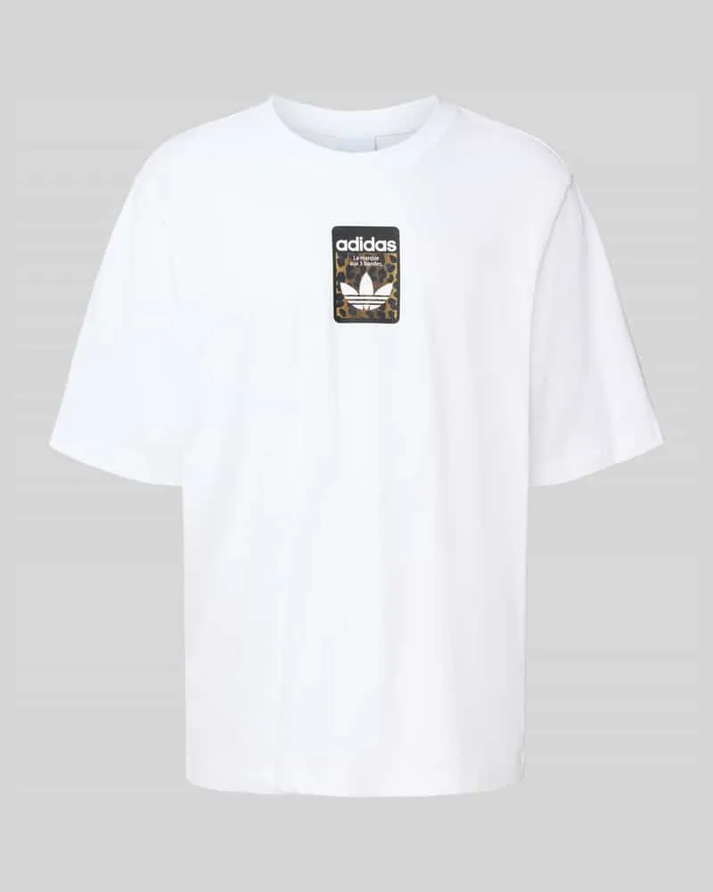 adidas T-Shirt mit Label-Print 