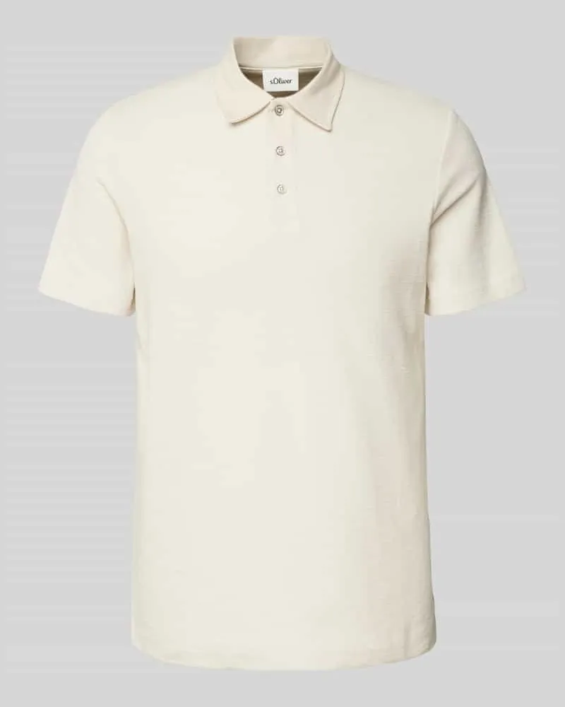 S.Oliver Regular Fit Poloshirt aus Baumwoll-Mix 