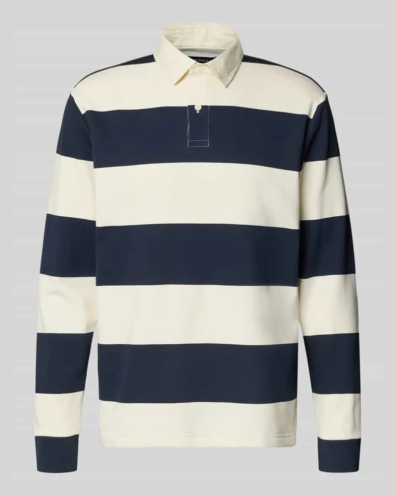 McNeal Poloshirt mit kurzer Knopfleiste Dunkelblau