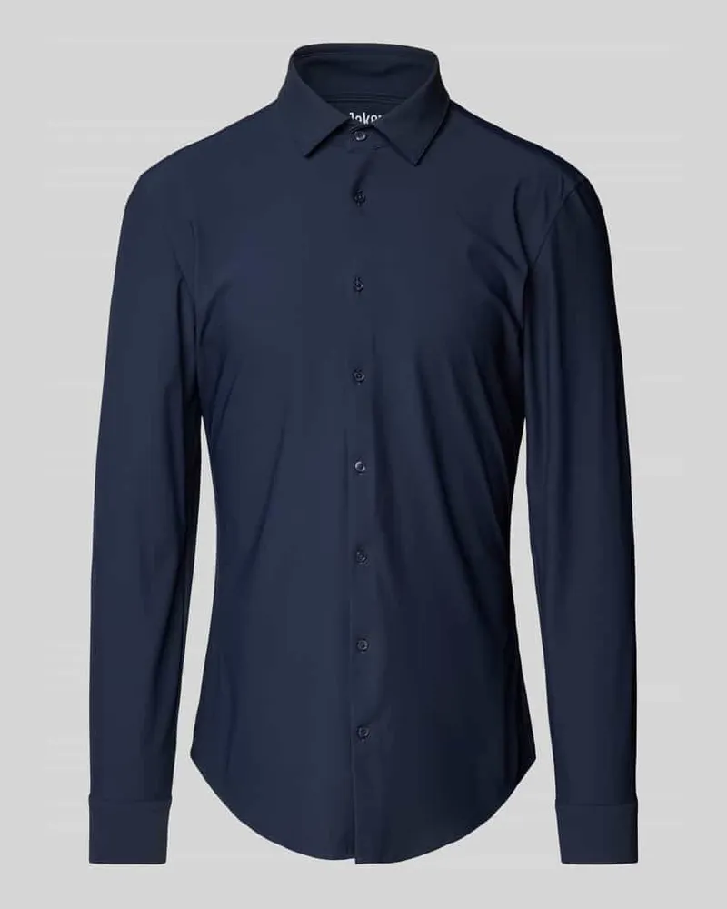 JAKE*S Super Slim Fit Business-Hemd mit Kentkragen 