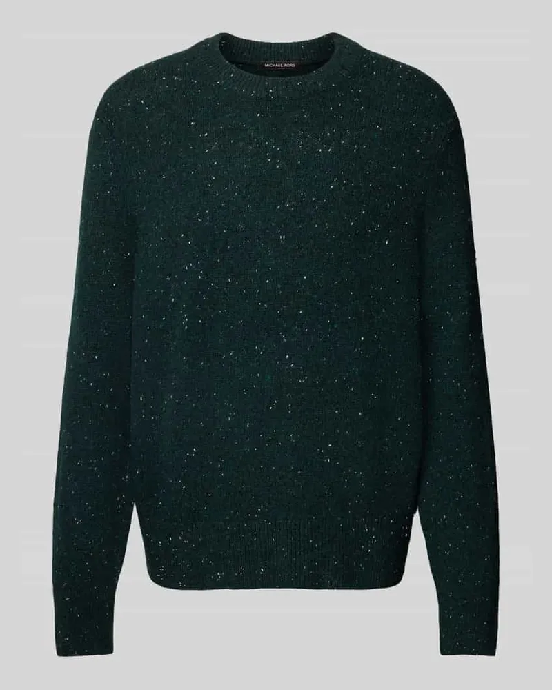 Michael Kors Strickpullover mit Rundhalsausschnitt Modell 'DONEGAL Dunkelgruen