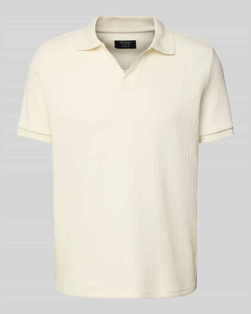 McNeal Regular Fit Poloshirt mit V-Ausschnitt 