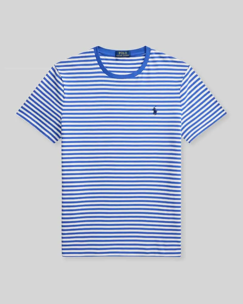 Ralph Lauren Regular Fit T-Shirt aus reiner Baumwolle Hellblau