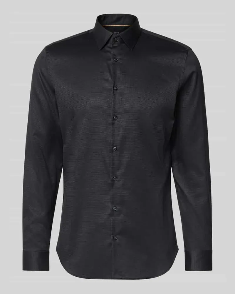 JAKE*S Slim Fit Businesshemd in Premiumqualität Anthrazit