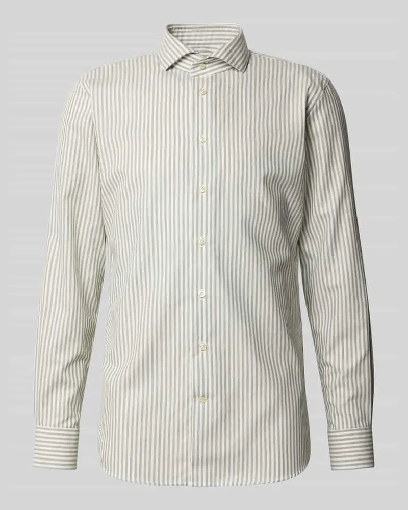 Profuomo Slim Fit Business-Hemd mit Kentkragen 