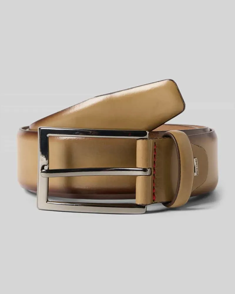 Pierre Cardin Gürtel mit Dornschließe Hellbraun