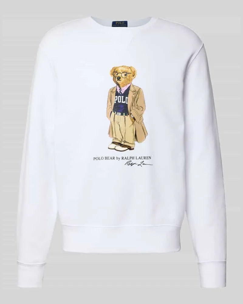 Ralph Lauren Sweatshirt mit Motiv-Print und Rundhalsausschnitt 