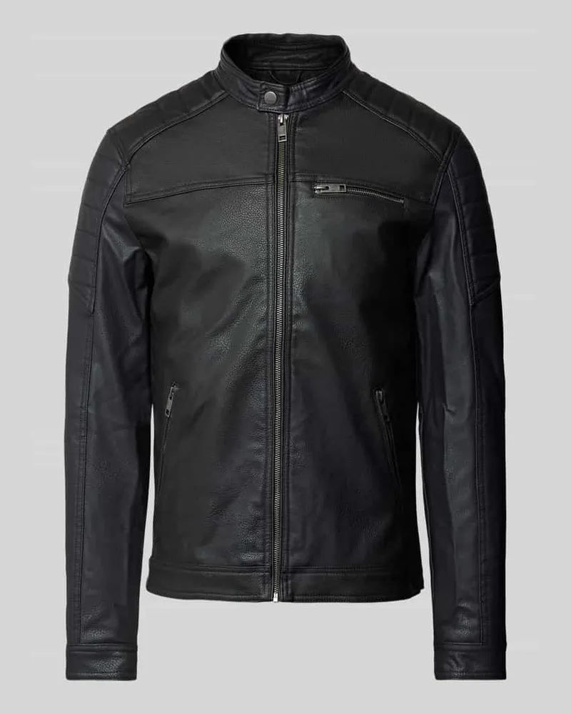 Jack & Jones Jacke in Leder-Optik Modell 'JEROCKY 