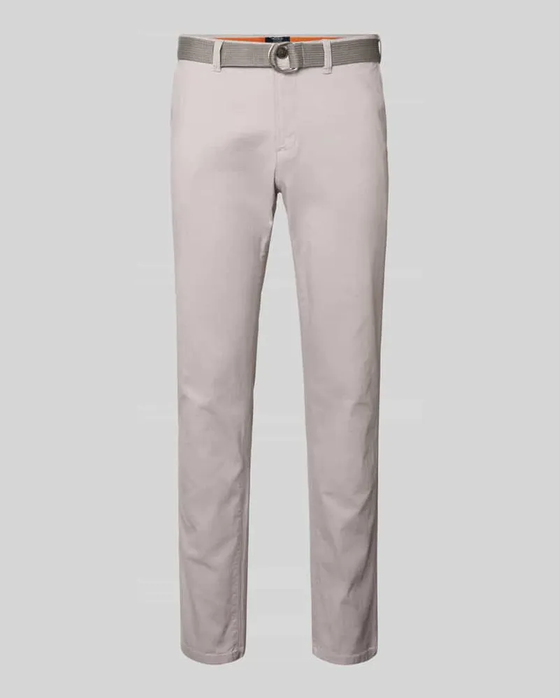 McNeal Slim Fit Hose mit Gürtel 