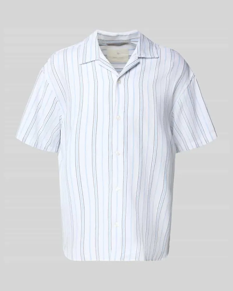 Jack & Jones Regular Fit Freizeithemd aus Baumwoll-Mix mit Leinen-Anteil Modell 'MONTANA 
