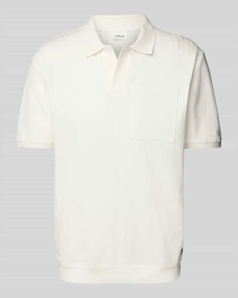 S.Oliver Relaxed Fit Poloshirt aus reiner Baumwolle 