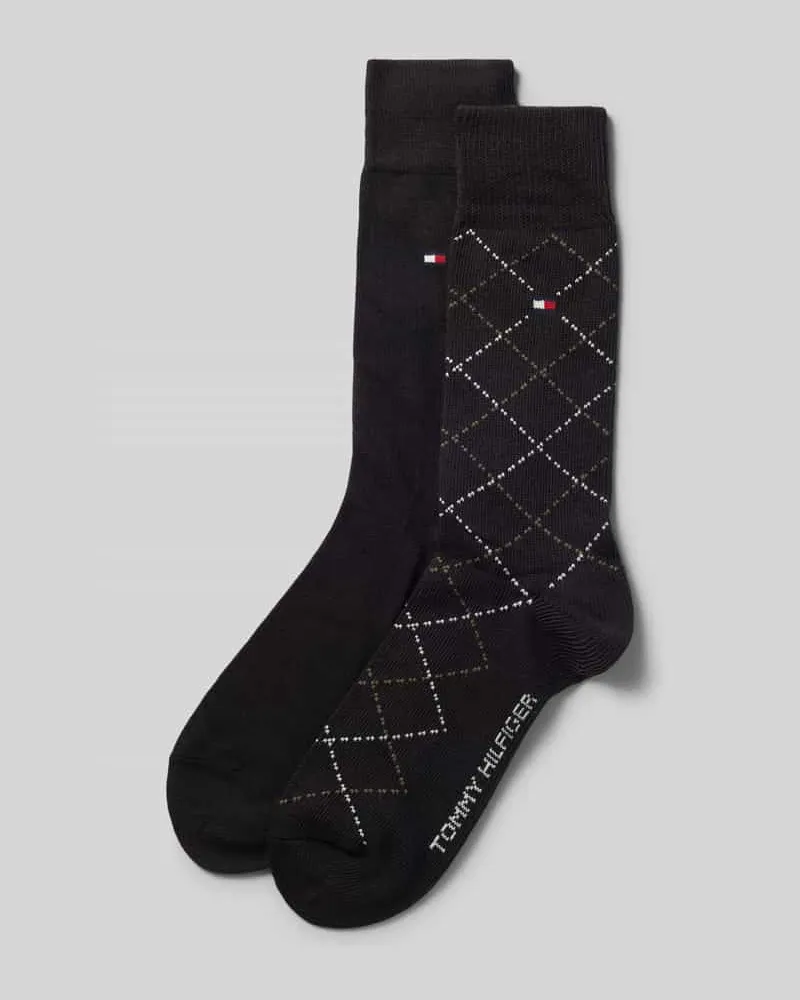 Tommy Hilfiger Socken aus Baumwoll-Mix Black