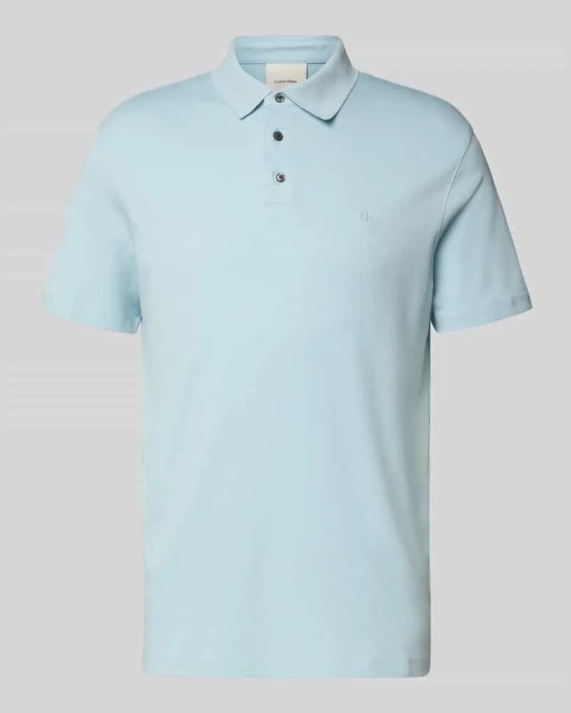Calvin Klein Relaxed Fit Poloshirt mit Logo-Stitching Modell 'SUPIMA 