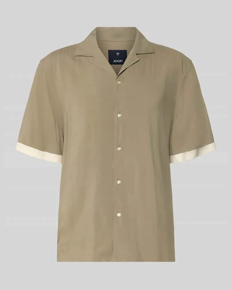 JOOP! Relaxed Fit Freizeithemd aus Viskose mit Reverskragen Lind