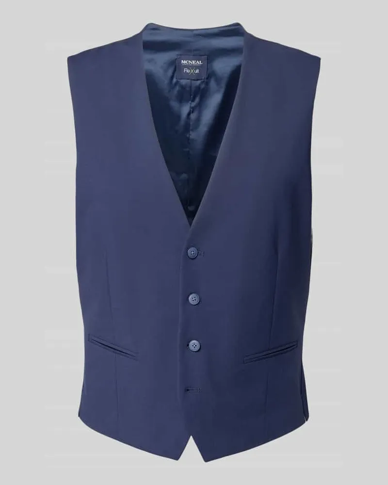 McNeal Slim Fit Weste mit Paspeltaschen 