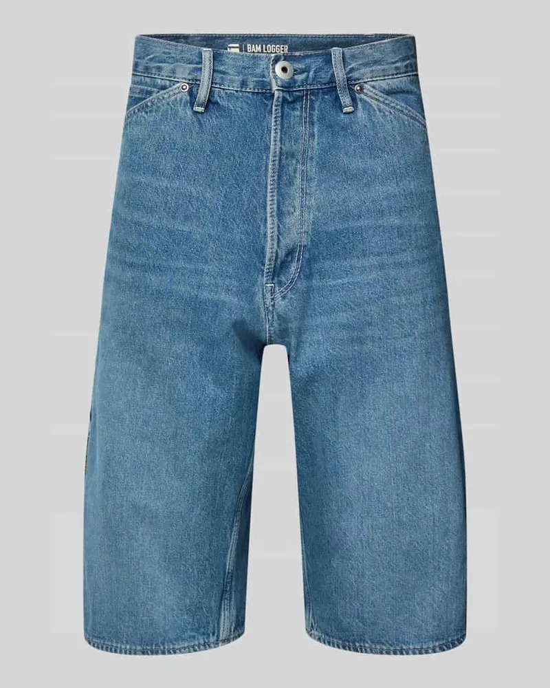 G-STAR RAW Regular Fit Jeansshorts im 5-Pocket-Design Jeansblau