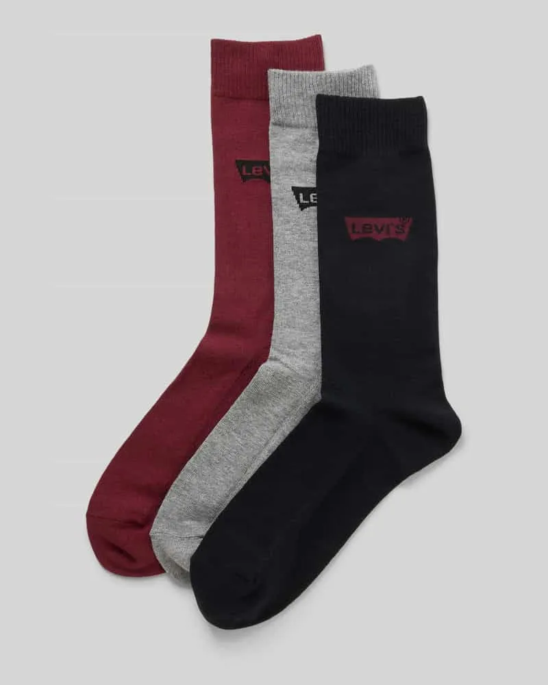 Levi's Socken mit Logo-Stitching Modell 'Regular' im 3er-Pack 