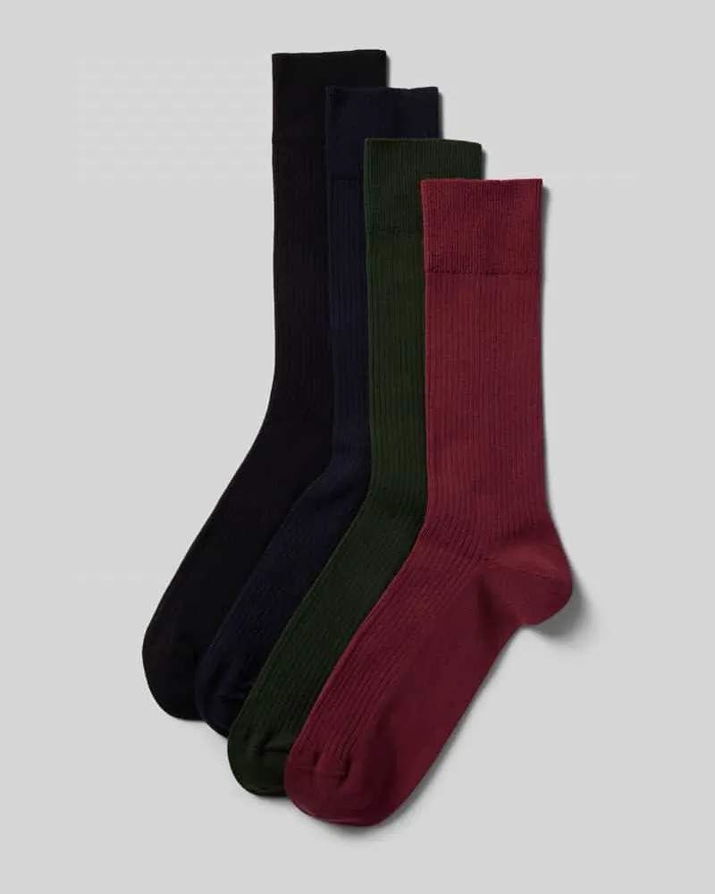 DillySocks Socken in Feinripp-Optik im 4er-Pack 