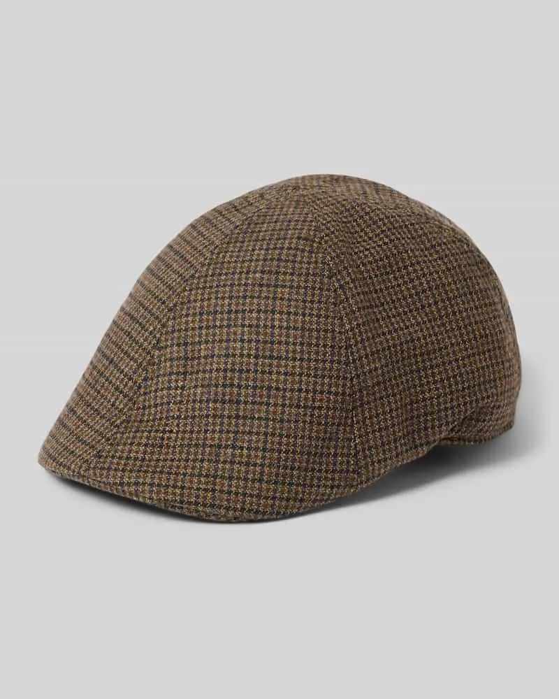 Müller Headwear Schiebermütze aus elastischem Woll-Mix Mittelbraun