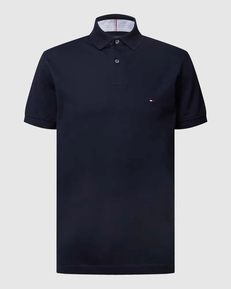 Tommy Hilfiger Regular Fit Poloshirt mit Logo-Stitching 