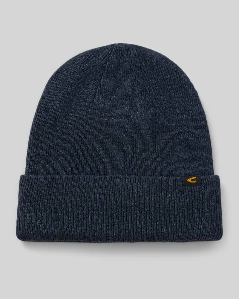 Camel Active Beanie aus Baumwoll-Mix Marine
