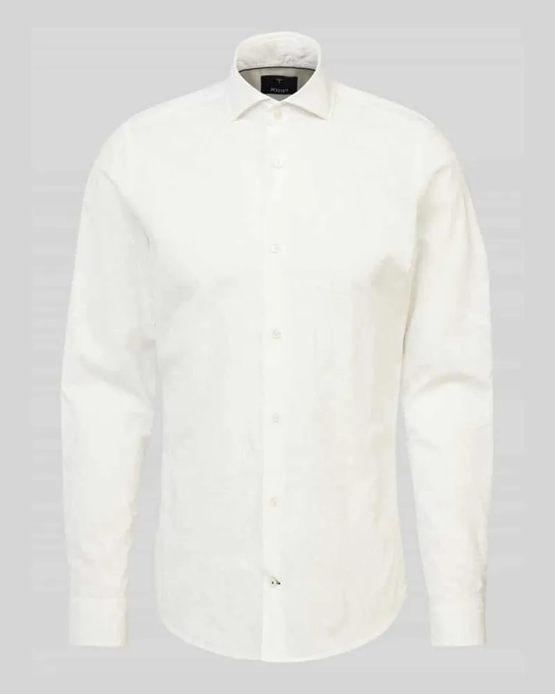 JOOP! Regular Fit Business-Hemd mit Haifischkragen Modell 'Pares Weiss