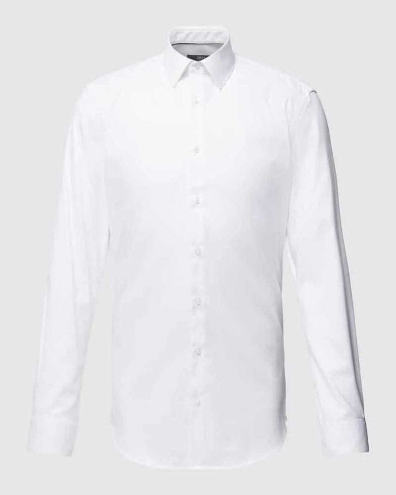 JAKE*S Super Slim Fit Businesshemd mit Kentkragen 