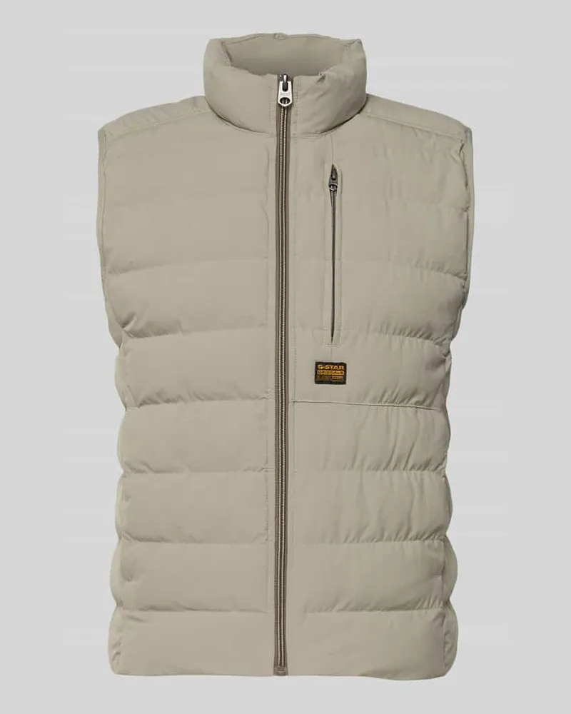 G-STAR RAW Regular Fit Weste in Stepp-Optik Modell 'Foundation Sand