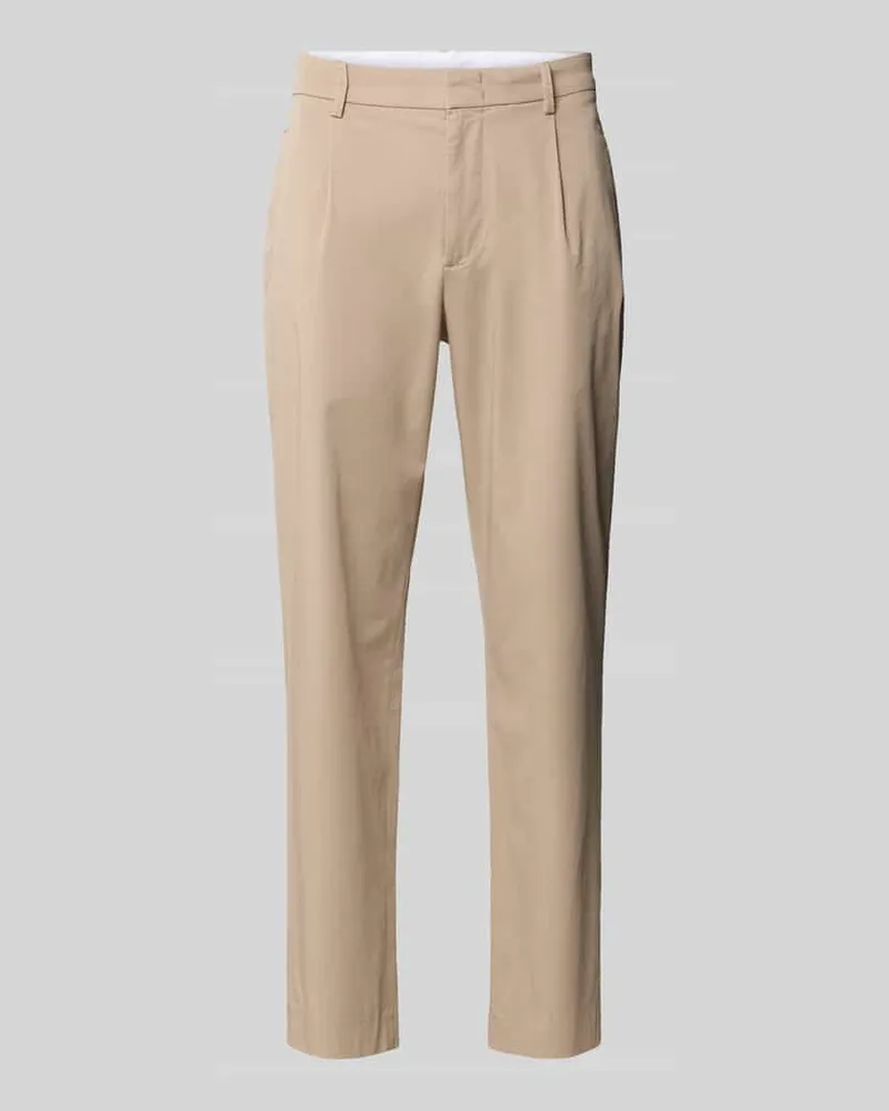 McNeal Loose Fit Bundfaltenhose mit Gesäßtaschen Beige