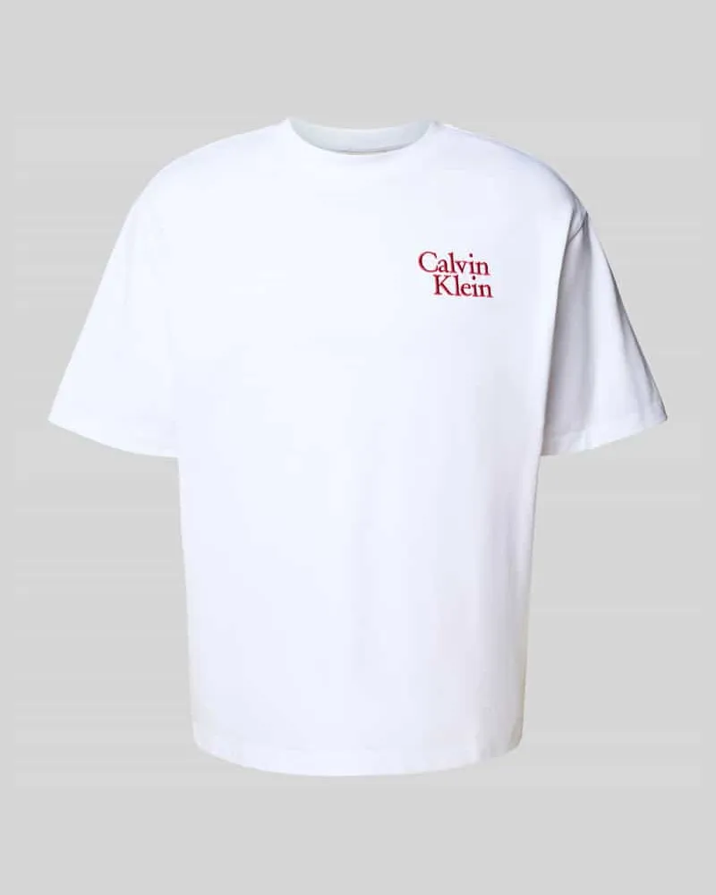 Calvin Klein T-Shirt mit Label-Stitching 
