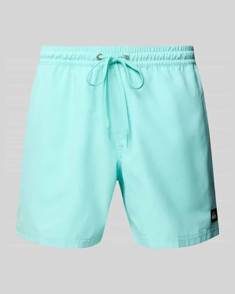 Quiksilver Badehose mit Label-Detail und elastischem Bund 