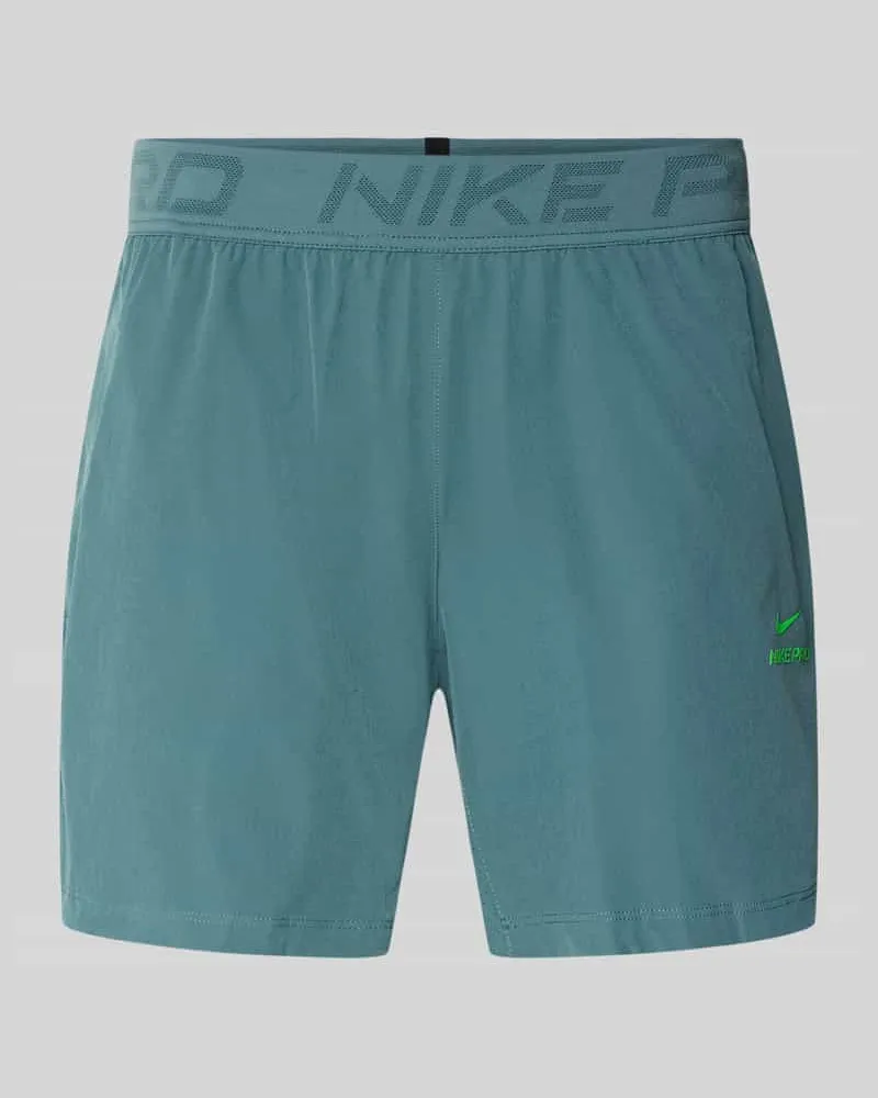Nike Shorts mit Logo und elastischem Bund Petrol