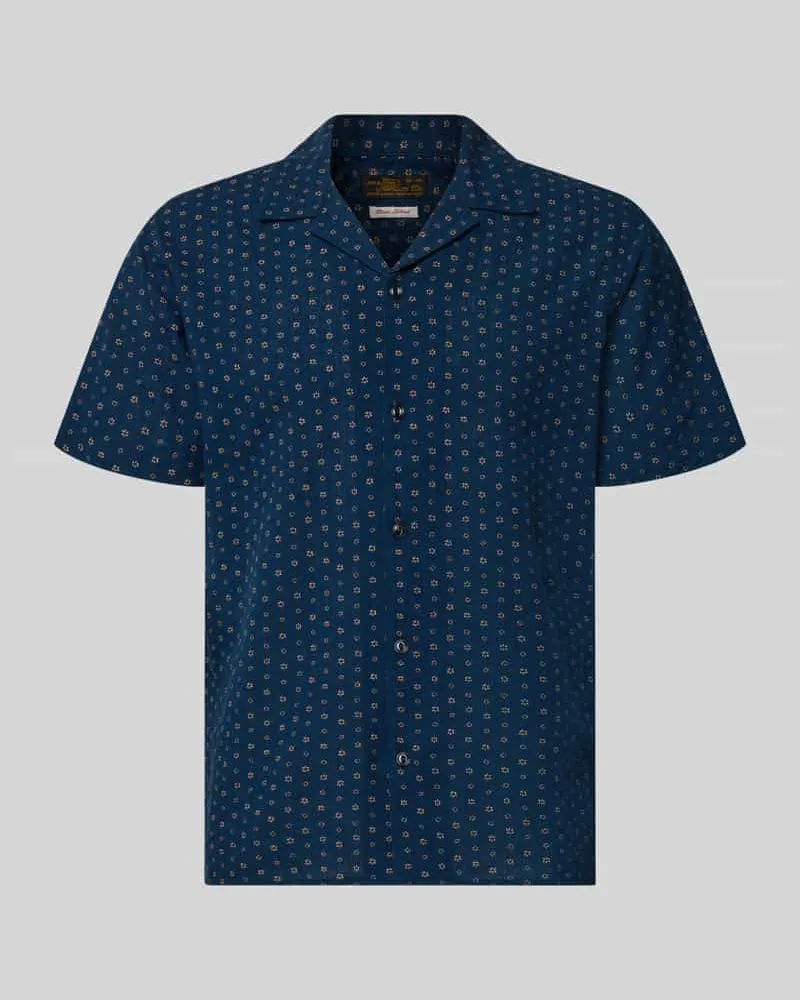 Jack & Jones Regular Fit Freizeithemd aus Baumwoll-Leinen-Mix Modell 'SUMMER Marine