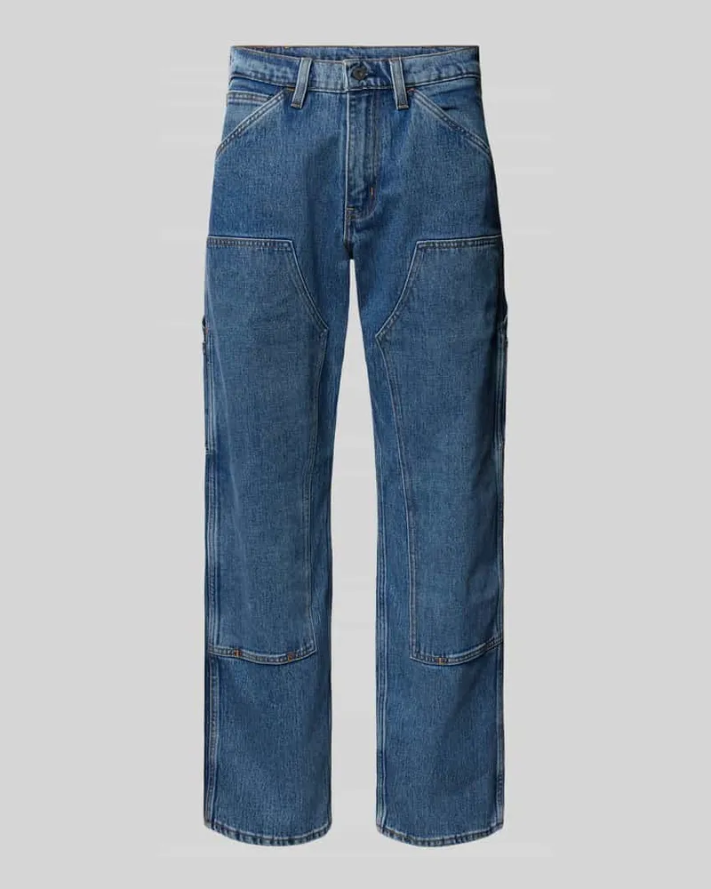 Levi's Regular Fit Jeans mit verstärktem Kniebereich Modell 'WORKWEAR Jeansblau