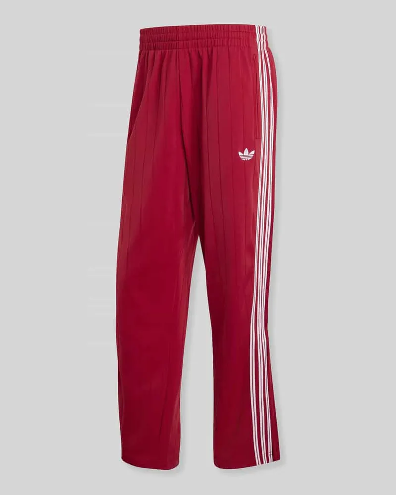 adidas Regular Fit Sweathose mit Kontraststreifen Modell 'FIREBIRD TP DN Bordeaux