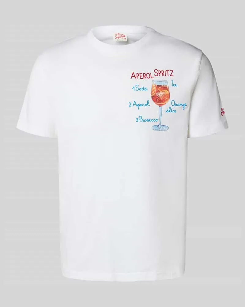 MC2 Saint Barth T-Shirt mit Motiv-Print Weiss