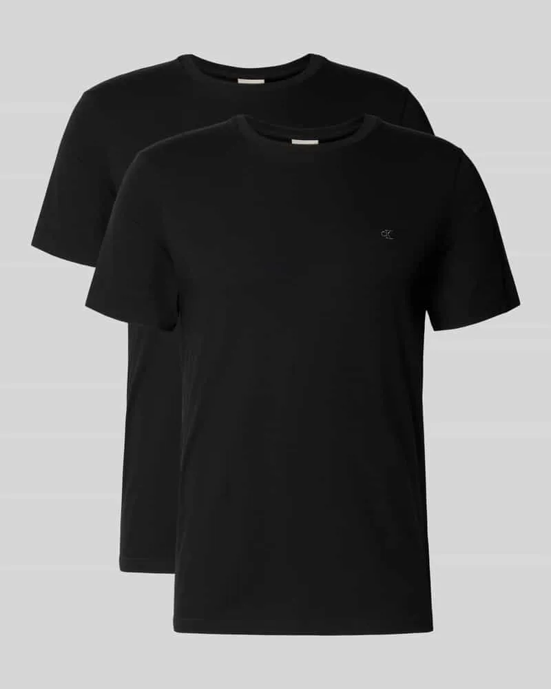 Calvin Klein T-Shirt mit Label-Stitching Black