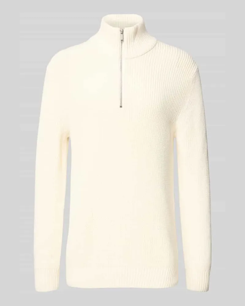 McNeal Strickpullover mit Troyer-Kragen 