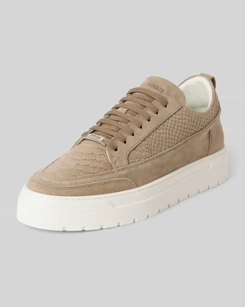 Antony Morato Sneaker aus Leder mit Label-Details Modell 'FLINT 